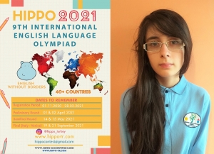 Поздравления за Милица от 6а, която е на финал на международното състезание по английски език HIPPO „Английски без граници“!!! Гордеем се с нея и постижението й!